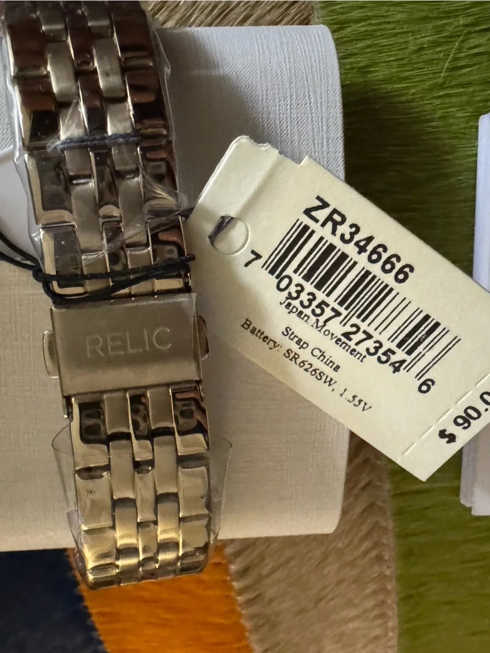 RELIC by Fossil Frances Three-Hand Gold-Tone Watch